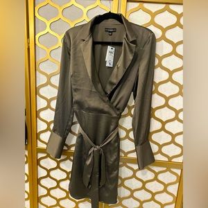 Guess Green Silk Dress